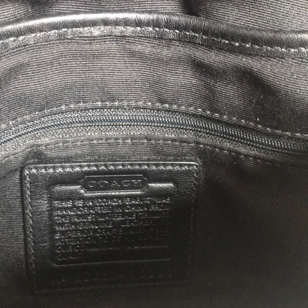 Authentic Black Coach Purse with strap - Picture 5 of 5
